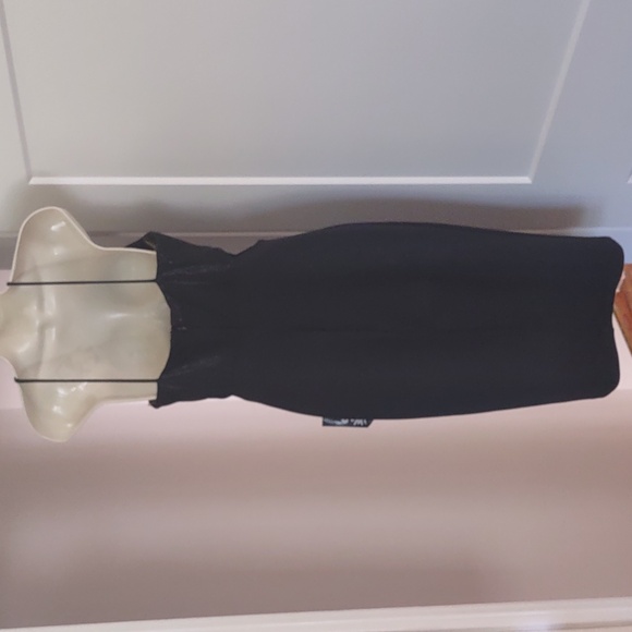 Jump Apparel Black Halter Cutout Midi Dress - Size 5/6 - Picture 5 of 11